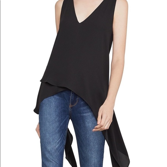 BCBGMaxazria Carlie Handkerchief Hem Blouse - Picture 3 of 8